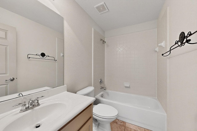 5766 Wellington Ln, Frisco, TX 75033 - full bath with vanity, shower / tub combination, and tile patterned flooring