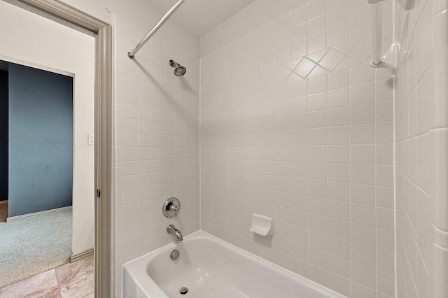 5766 Wellington Ln, Frisco, TX 75033 - full bathroom with bathing tub / shower combination and baseboards