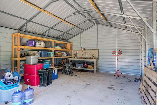 224 Cimmarron Vista Ct, Runaway Bay, TX 76426 - garage featuring metal wall