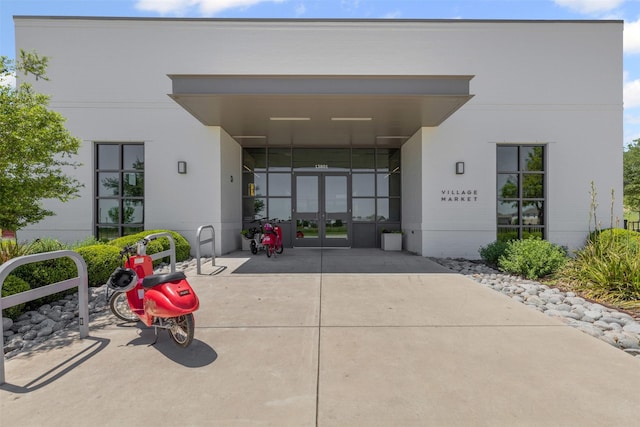 1924 Grey Bark St, Fort Worth, TX 76008 - entrance to property featuring french doors, a carport, and concrete driveway