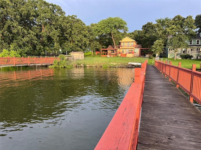 10040 Brinwood Dr, Wills Point, TX 75169 - dock area with a water view