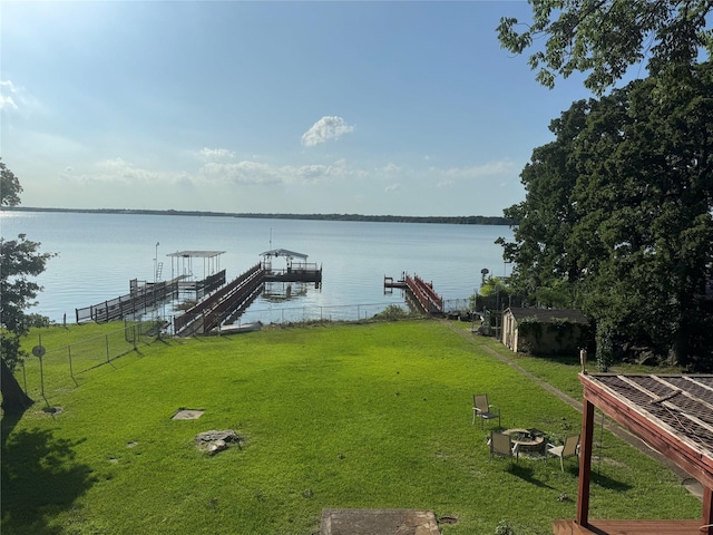 10040 Brinwood Dr, Wills Point, TX 75169 - dock featuring a water view