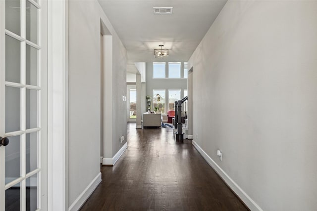7401 Winterbloom Way, Fort Worth, TX 76123 - hallway featuring dark wood-style floors