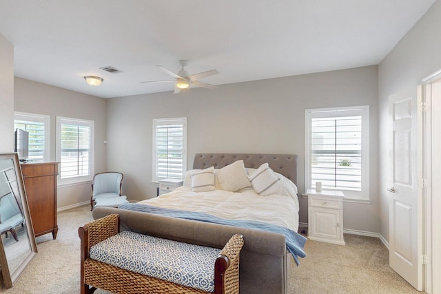 1225 Long Leaf Dr, Savannah, TX 76227 - bedroom featuring light colored carpet and ceiling fan