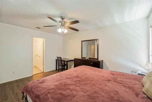 202 Lancelot Dr, Weatherford, TX 76086 - bedroom featuring wood finished floors and ceiling fan