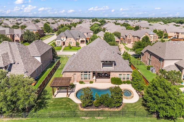 2237 Veranda Ave, Trophy Club, TX 76262 - aerial perspective of suburban area featuring a pool area