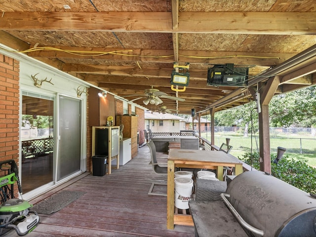 301 Redbud, Ferris, TX 75125 - wooden terrace featuring outdoor dining area