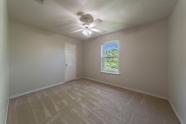 113 N W A Allen Blvd, Wylie, TX 75098 - empty room with carpet flooring, ceiling fan, and a textured ceiling