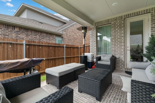 633 Taylor Dr, Fate, TX 75087 - view of patio / terrace featuring an outdoor living space
