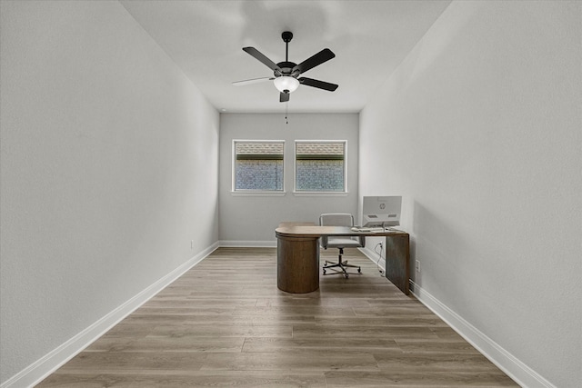 1715 Holly Oak Way, Fate, TX 75087 - office space featuring ceiling fan and wood finished floors