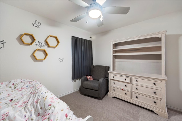 816 Adair Dr, Aubrey, TX 76227 - bedroom with light carpet and a ceiling fan