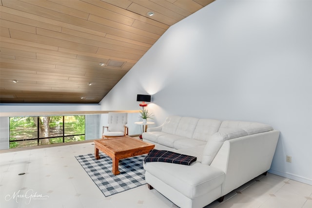 300 Pierremont Rd Unit 18, Shreveport, LA 71106 - living room featuring lofted ceiling and wooden ceiling