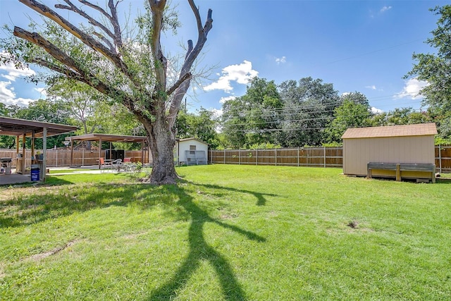 7063 Dover Ln, Richland Hills, TX 76118 - fenced backyard with a shed