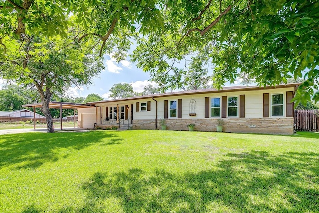 7063 Dover Ln, Richland Hills, TX 76118 - single story home featuring stone siding and a carport