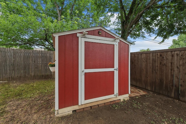 4704 Misty Ridge Dr, Fort Worth, TX 76137 - view of shed with a fenced backyard