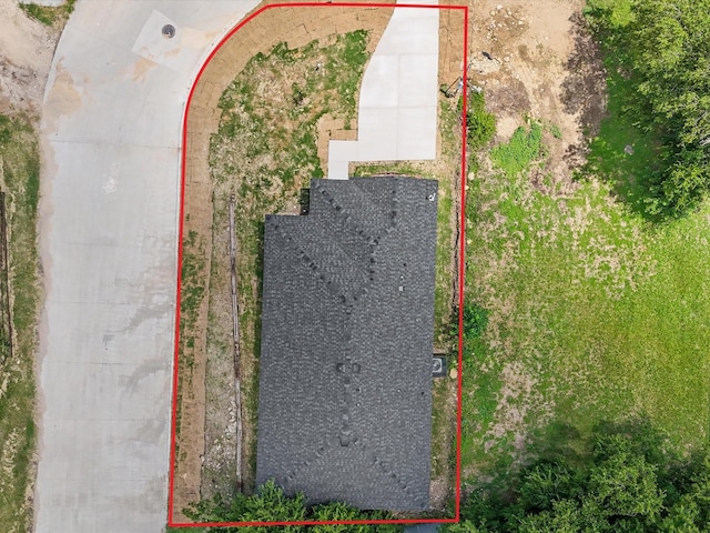 1609 E Bluff St, Fort Worth, TX 76102 - aerial view of property and surrounding area with property parcel outlined