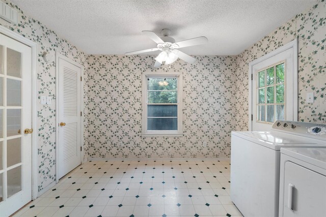 3808 Leland Ave, Waco, TX 76708 - unfurnished room featuring a ceiling fan, wood finished floors, and a textured ceiling