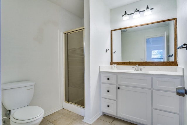 5861 Coleman St, Westworth Village, TX 76114 - full bathroom with a stall shower, tile patterned flooring, and vanity