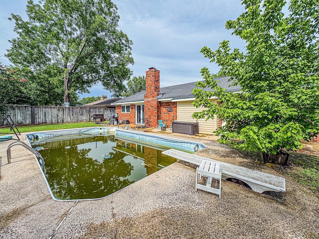 3112 Louis Ave, Corsicana, TX 75110 - view of swimming pool featuring a fenced backyard and a patio area