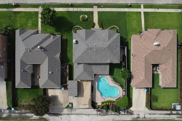 8506 Linda Vista Dr, Rowlett, TX 75088 - aerial overview of property's location with a pool area