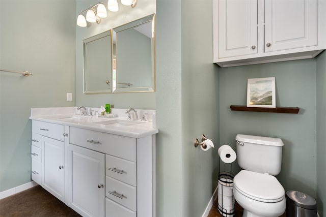 2309 Ryan Ave, Fort Worth, TX 76110 - bathroom with toilet and double vanity