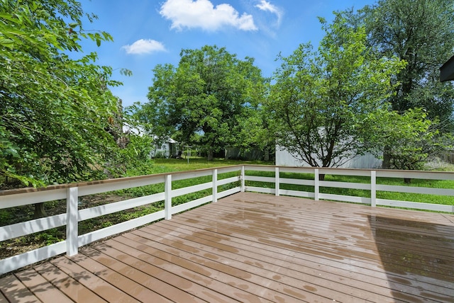 903 N Miller St, Decatur, TX 76234 - view of wooden deck
