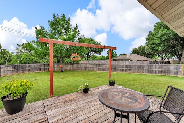 1737 Live Oak Ct, Lewisville, TX 75067 - deck featuring a fenced backyard