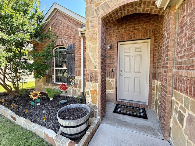 1117 Prairie Heights Dr, Fort Worth, TX 76108 - doorway to property featuring brick siding