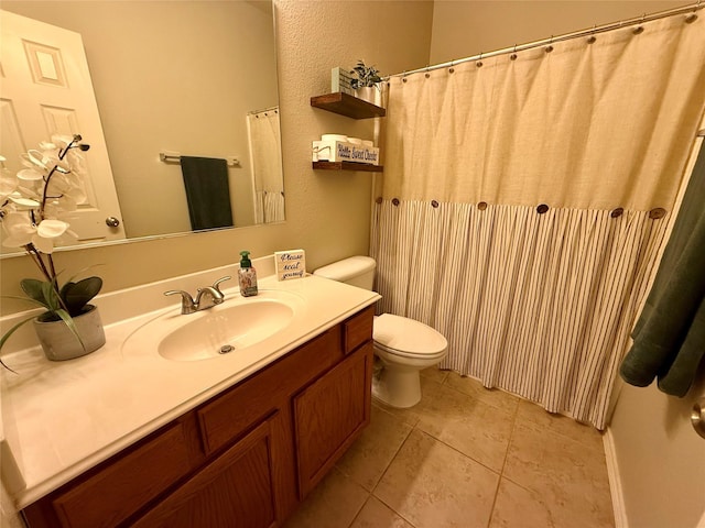 1117 Prairie Heights Dr, Fort Worth, TX 76108 - bathroom with vanity and tile patterned flooring