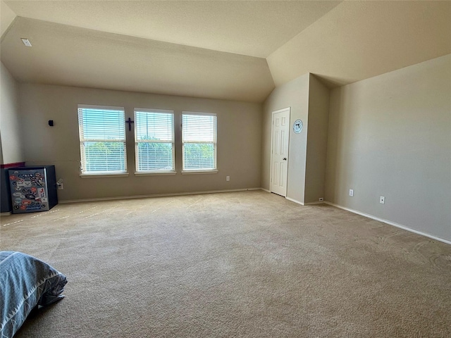 1117 Prairie Heights Dr, Fort Worth, TX 76108 - unfurnished bedroom with lofted ceiling and carpet flooring