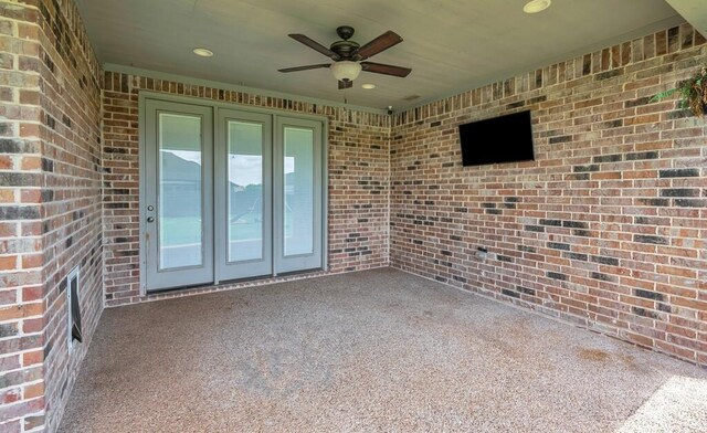 5432 Zavalla Dr, Waco, TX 76708 - view of patio with ceiling fan