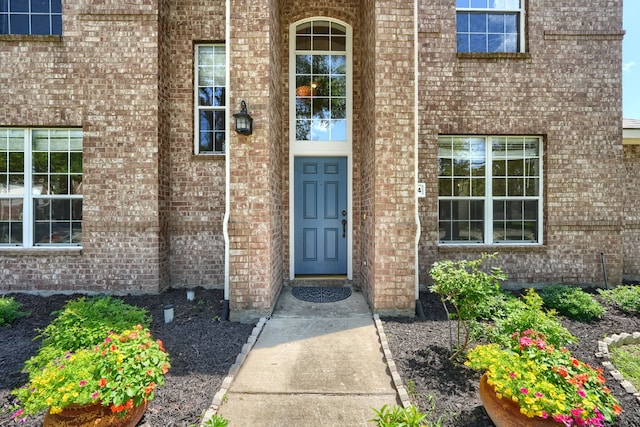 4424 Ridge Point Ln, Plano, TX 75024 - doorway to property featuring brick siding