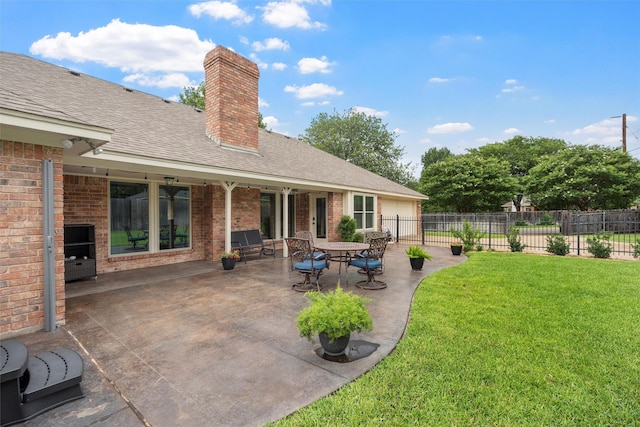9600 Old Farm Rd, Woodway, TX 76712 - view of patio / terrace