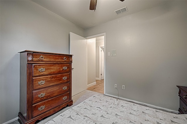531 Himes Dr, Euless, TX 76039 - carpeted bedroom featuring baseboards and a ceiling fan