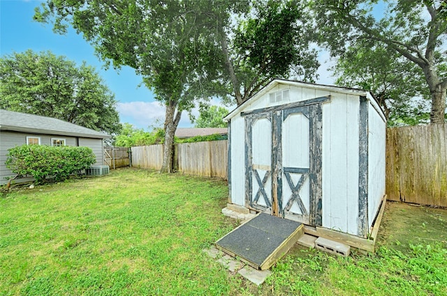 531 Himes Dr, Euless, TX 76039 - view of shed with a fenced backyard