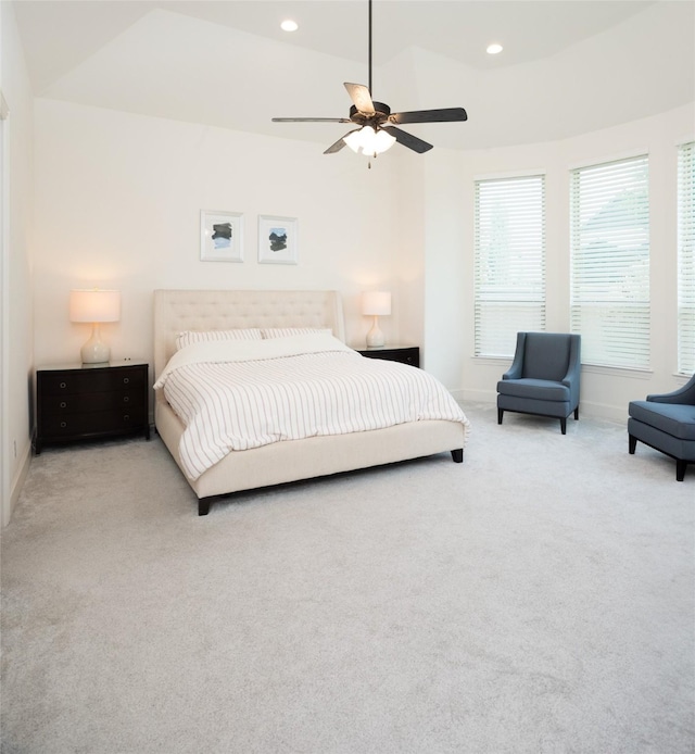 13896 Evergreen Dr, Frisco, TX 75035 - carpeted bedroom featuring recessed lighting and ceiling fan