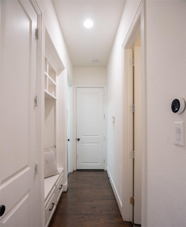 13896 Evergreen Dr, Frisco, TX 75035 - corridor featuring dark wood-type flooring and baseboards