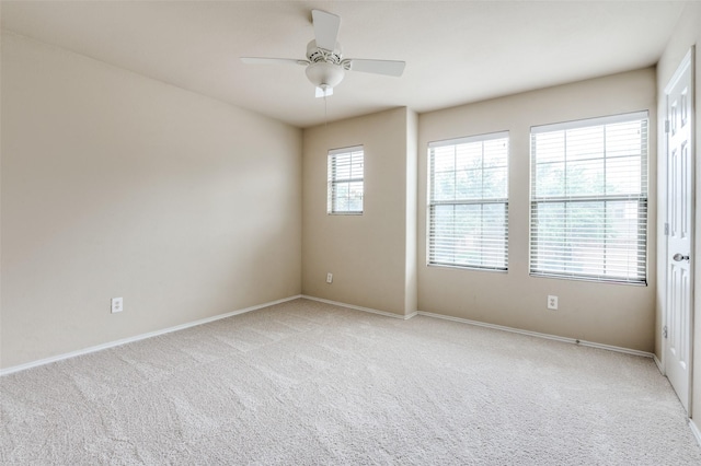 1138 Sophia St, Allen, TX 75013 - spare room featuring a ceiling fan and light carpet