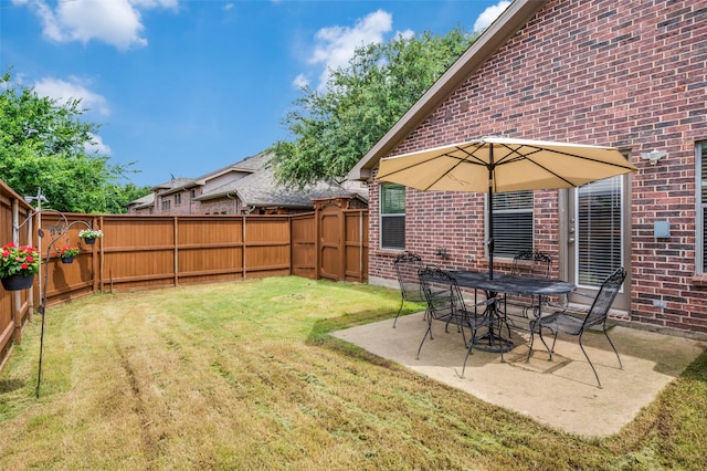 1138 Sophia St, Allen, TX 75013 - fenced backyard with a patio area