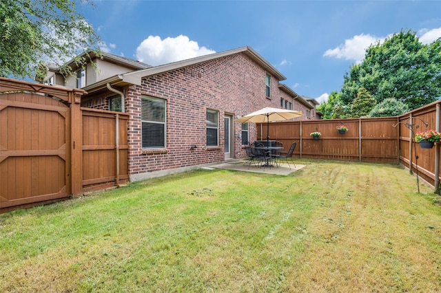 1138 Sophia St, Allen, TX 75013 - fenced backyard with a patio