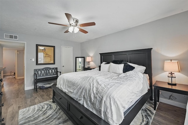 864 Warwick Dr, Plano, TX 75023 - bedroom featuring wood finished floors and ceiling fan