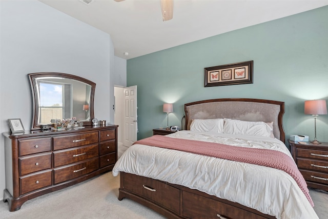 6436 Meadowcrest Ln, Sachse, TX 75048 - bedroom featuring light colored carpet and ceiling fan