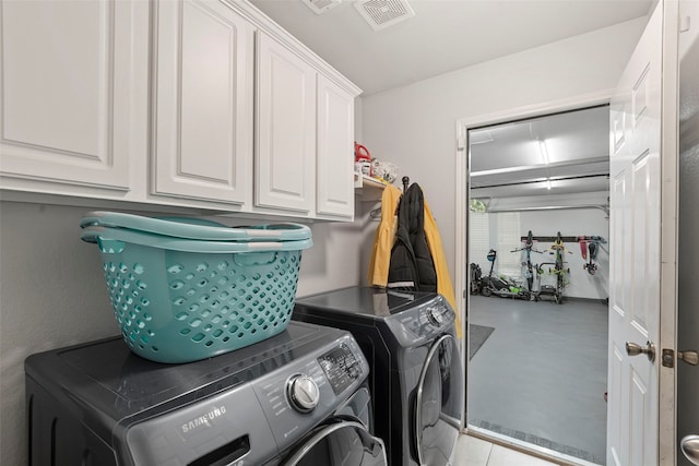 6436 Meadowcrest Ln, Sachse, TX 75048 - washroom with washer and clothes dryer and cabinet space