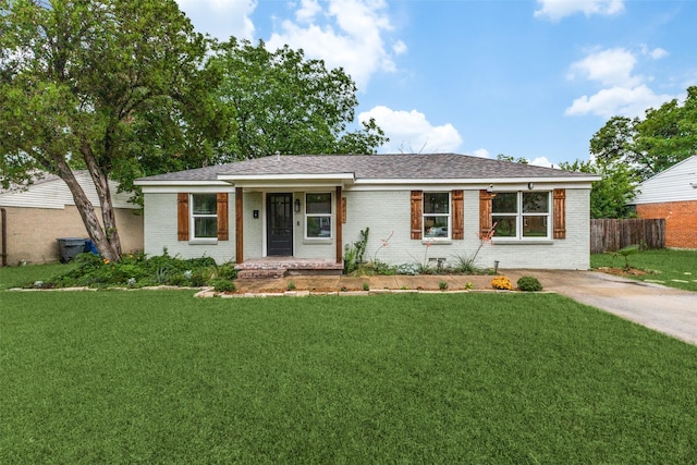10649 Sylvia Dr, Dallas, TX 75228 - ranch-style house with brick siding and a shingled roof