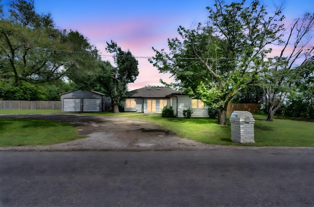 315 Burney Ln, Red Oak, TX 75154 - single story home featuring a detached garage and an outdoor structure