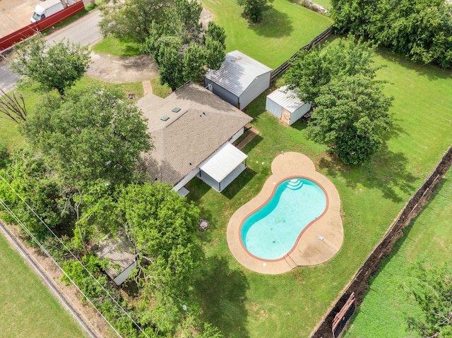 315 Burney Ln, Red Oak, TX 75154 - bird's eye view of a pool area