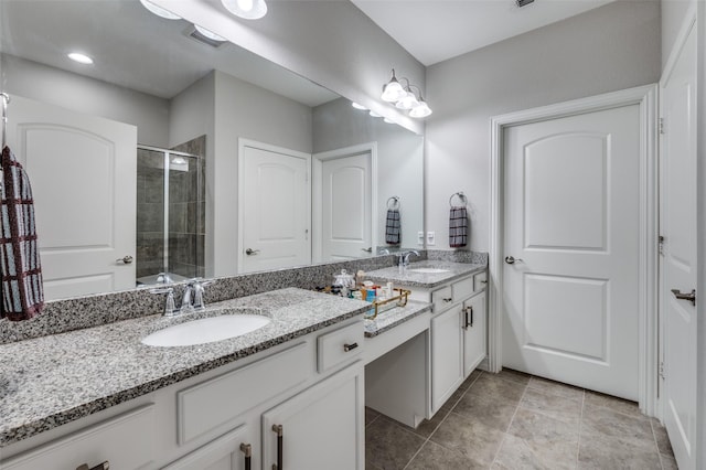 2129 Harbor Pointe Dr, Frisco, TX 75036 - bathroom with double vanity and a stall shower