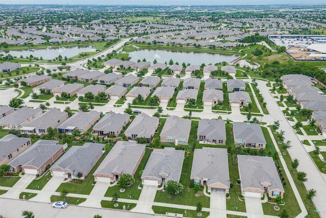 2129 Harbor Pointe Dr, Frisco, TX 75036 - aerial view of property and surrounding area featuring a large body of water and nearby suburban area