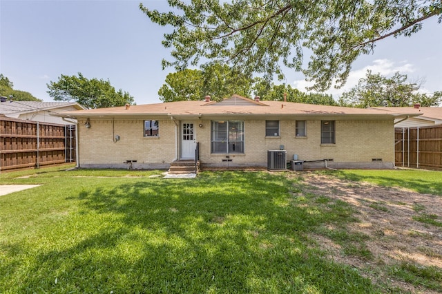 2521 Ridgecrest Dr, Garland, TX 75041 - rear view of property with brick siding and entry steps