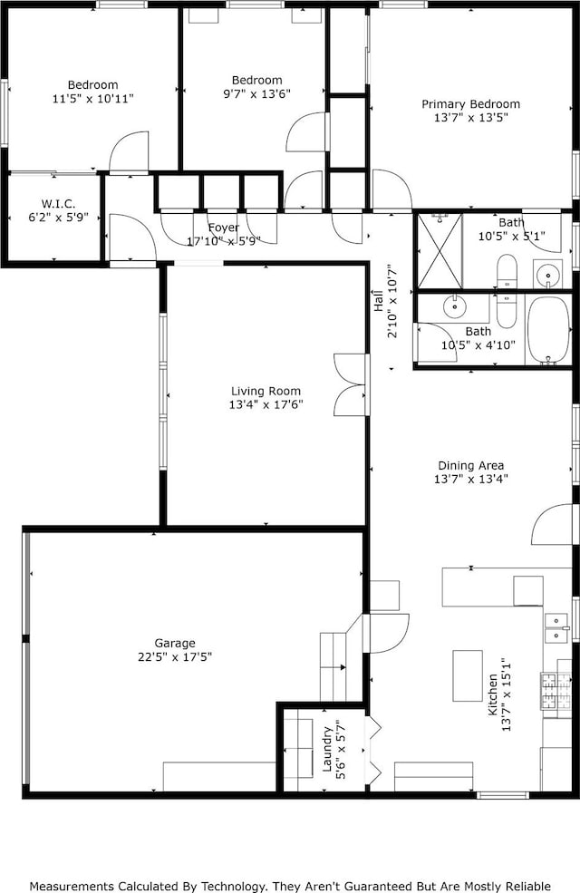 2521 Ridgecrest Dr, Garland, TX 75041 - view of property floor plan